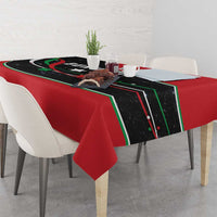 Burundi Tablecloth with Athletics Runners Black Red Green Flag Spirit
