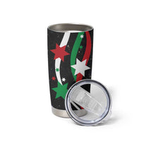 Burundi Tumbler Cup with Athletics Runners Black Red Green Flag Spirit