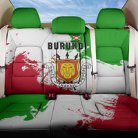 Burundi Flag Back Car Seat Cover with National Emblem and Motto Unité Travail Progres