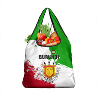 Burundi Flag Grocery Bag with National Emblem and Motto Unité Travail Progres
