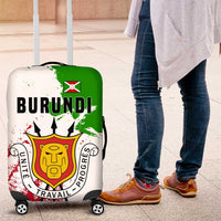 Burundi Flag Luggage Cover with National Emblem and Motto Unité Travail Progres