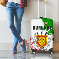 Burundi Flag Luggage Cover with National Emblem and Motto Unité Travail Progres