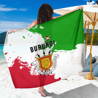Burundi Flag Sarong with National Emblem and Motto Unité Travail Progres