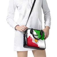 Burundi Flag Shoulder Handbag with National Emblem and Motto Unité Travail Progres