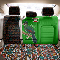 Burundi Turaco Back Car Seat Cover with National Bird and Flag Pattern