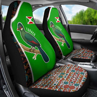 Burundi Turaco Car Seat Cover with National Bird and Flag Pattern