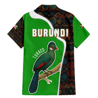 Burundi Turaco Family Matching Mermaid Dress and Hawaiian Shirt with National Bird and Flag Pattern