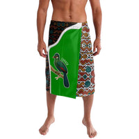 Burundi Turaco Lavalava with National Bird and Flag Pattern