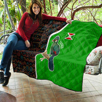 Burundi Turaco Quilt with National Bird and Flag Pattern