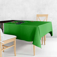 Burundi Turaco Tablecloth with National Bird and Flag Pattern