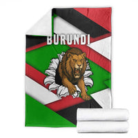 Burundi - Roaring Lion Blanket with National Flag Colors
