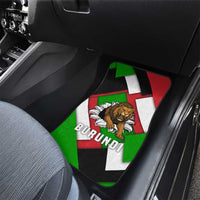 Burundi - Roaring Lion Car Mats with National Flag Colors