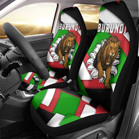 Burundi - Roaring Lion Car Seat Cover with National Flag Colors