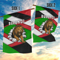 Burundi - Roaring Lion Garden Flag with National Flag Colors