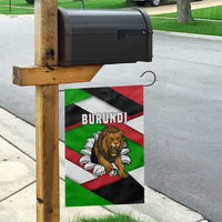 Burundi - Roaring Lion Garden Flag with National Flag Colors