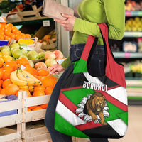 Burundi - Roaring Lion Grocery Bag with National Flag Colors
