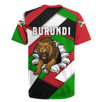 Burundi - Roaring Lion Rugby Jersey with National Flag Colors