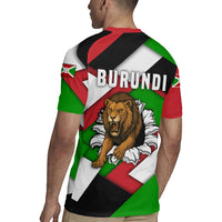 Burundi - Roaring Lion Rugby Jersey with National Flag Colors