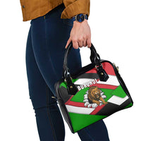 Burundi - Roaring Lion Shoulder Handbag with National Flag Colors