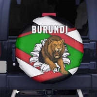 Burundi - Roaring Lion Spare Tire Cover with National Flag Colors