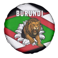 Burundi - Roaring Lion Spare Tire Cover with National Flag Colors