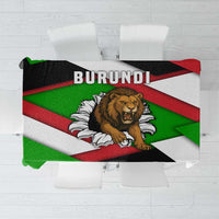 Burundi - Roaring Lion Tablecloth with National Flag Colors
