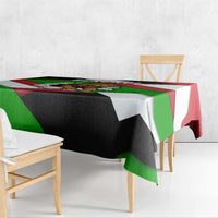 Burundi - Roaring Lion Tablecloth with National Flag Colors