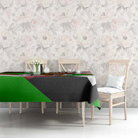 Burundi - Roaring Lion Tablecloth with National Flag Colors