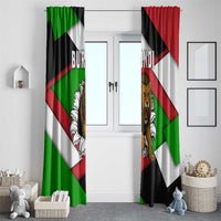 Burundi - Roaring Lion Window Curtain with National Flag Colors