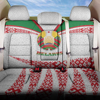 Belarus National Emblem Back Car Seat Cover with Folk Pattern White Green Red Sweatshirt