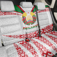 Belarus National Emblem Back Car Seat Cover with Folk Pattern White Green Red Sweatshirt