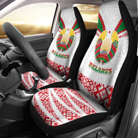 Belarus National Emblem Car Seat Cover with Folk Pattern White Green Red Sweatshirt