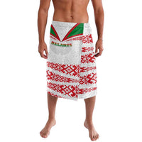 Belarus National Emblem Lavalava with Folk Pattern White Green Red Sweatshirt