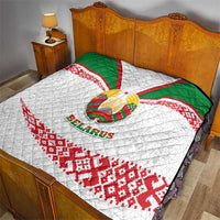 Belarus National Emblem Quilt with Folk Pattern White Green Red Sweatshirt