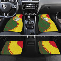 Belarus Pahonia Knight Crest Car Mats with Red Green Yellow Folk Pattern Design