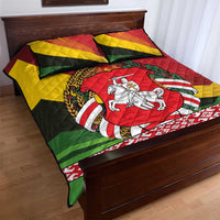 Belarus Red and Yellow National Crest Quilt Bed Set with Pahonia Knight and Folk Motif Design