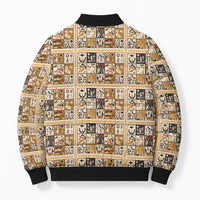 Harriet Powers 1898 Bible Quilt Bomber Puffer Jacket African American Folk Art