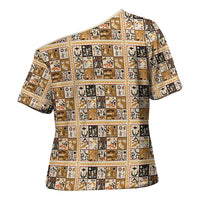 Harriet Powers 1898 Bible Quilt Cross Shoulder Shirt African American Folk Art