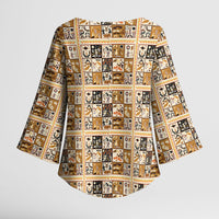 Harriet Powers 1898 Bible Quilt Kimono Sleeve Blouse African American Folk Art