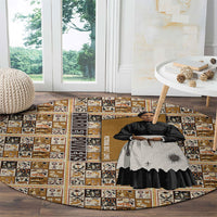 Harriet Powers 1898 Bible Quilt Round Carpet African American Folk Art