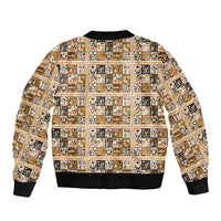 Harriet Powers 1898 Bible Quilt Sleeve Zip Bomber Jacket African American Folk Art