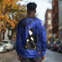 Harriet Powers Long Sleeve Shirt African American History - Galaxy Celestial Starry Night - Folk Art Quilter