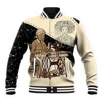 Harriet Powers Celestial Mystery Baseball Jacket Vintage Line Art - African American Folk Quilt Pattern