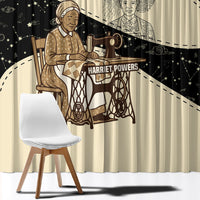 Harriet Powers Celestial Mystery Window Curtain Vintage Line Art - African American Folk Quilt Pattern