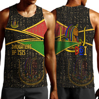 Daughters Of Isis Men Tank Top Ancient Egyptian Queen Hieroglyphic Art