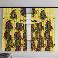 Personalized Daughters Of Isis Window Curtain Ancient Egyptian Goddess Pharaoh