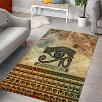 Daughters Of Isis Area Rug Eye Of Horus Ancient Egyptian Goddess - Vintage Parchment Art