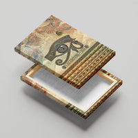 Daughters Of Isis Canvas Wall Art Eye Of Horus Ancient Egyptian Goddess - Vintage Parchment Art