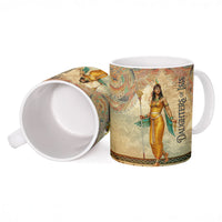 Daughters Of Isis Ceramic Mug Eye Of Horus Ancient Egyptian Goddess - Vintage Parchment Art