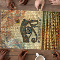 Daughters Of Isis Puzzle Eye Of Horus Ancient Egyptian Goddess - Vintage Parchment Art